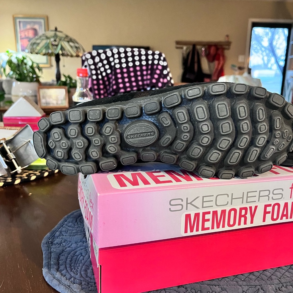 Skechers Black Slip-On Memory Foam Flats - Picture 4 of 5